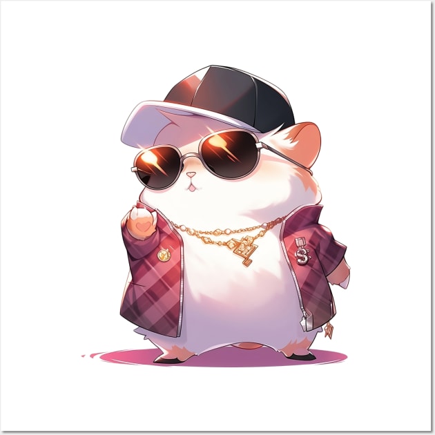 Thug Life Hamster: Rollin' with Attitude Wall Art by Iron Creek